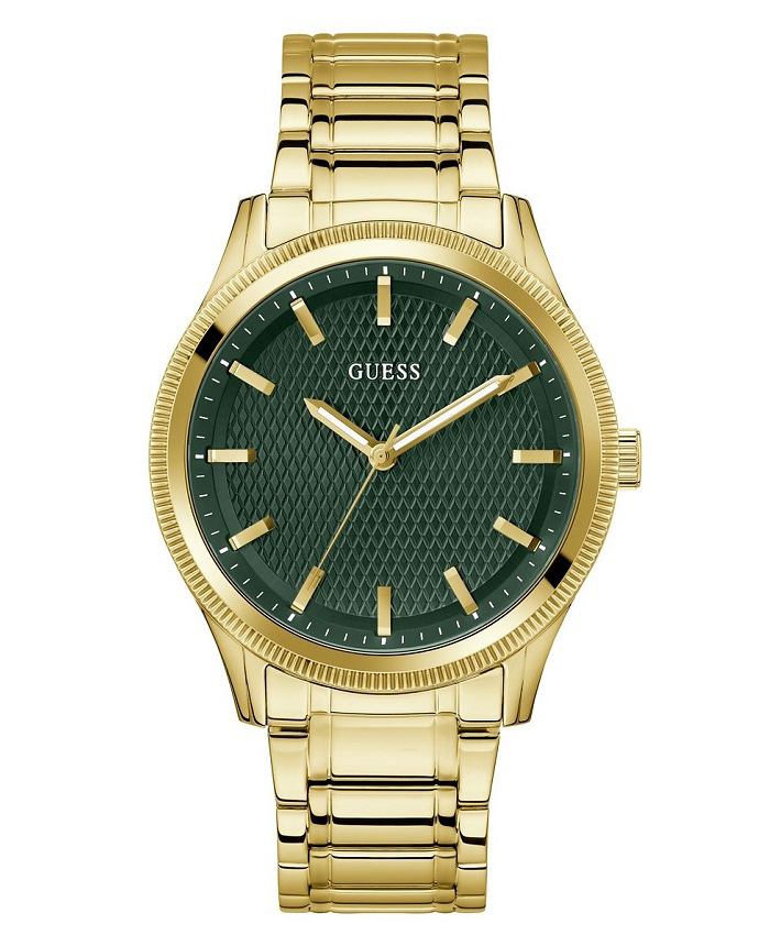 Guess Dex Roloi Batarias me Xruso Metalliko Brasele GW0626G2