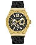Guess Rival Roloi Batarias me Mavro Kaoutsouk Louraki GW0634G2