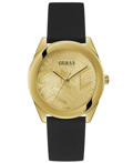 Guess Cubed Roloi Batarias me Mavro Metalliko Brasele GW0665L1