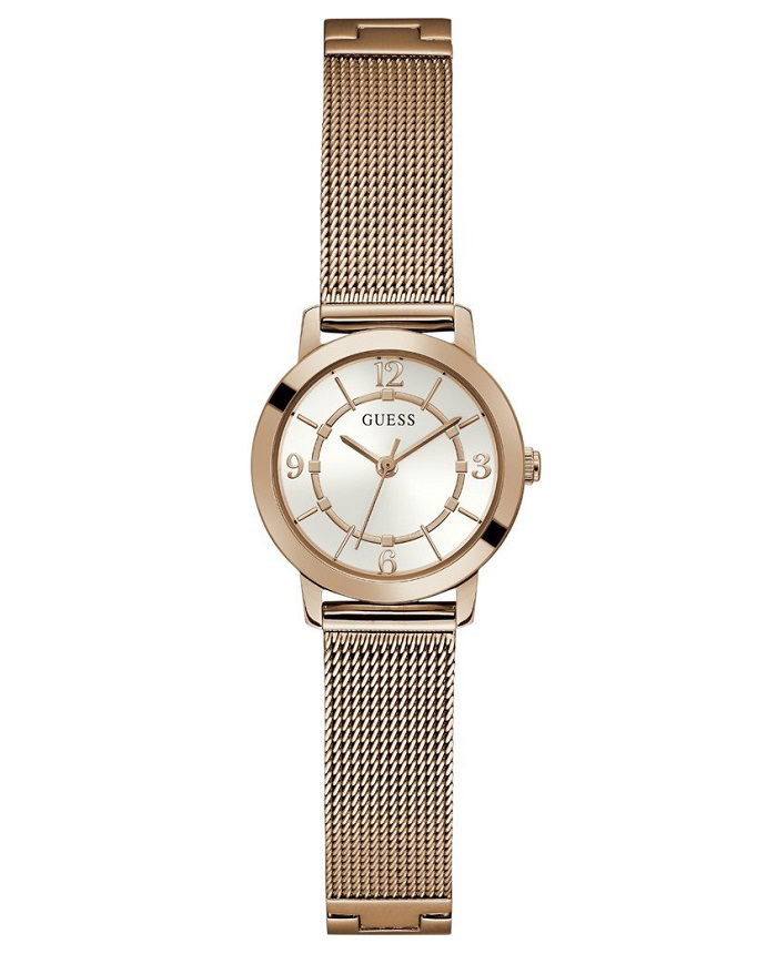 Guess Melody Roloi Batarias me Roz Xruso Metalliko Brasele GW0666L3