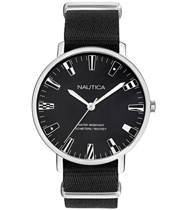 Nautica Caprera Ρολόι Μπαταρίας με Μαύρο Υφασμάτινο Λουράκι NAPCRF901