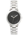 Nautica Flagstaff Roloi Batarias me Asimi Metalliko Brasele NAPFLS005