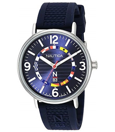 Nautica N83 Wave Garden Ρολόι Μπαταρίας με Μπλε Καουτσούκ Λουράκι NAPWGS908