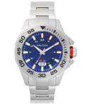 Nautica Westview Roloi Batarias me Asimi Metalliko Brasele NAPWSV003