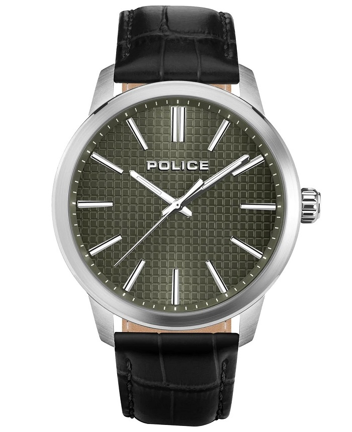 Police Roloi Batarias me Mavro Dermatino Louraki PEWJA2207702