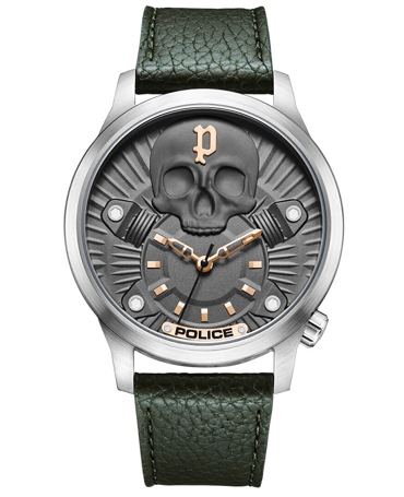 Police Jet Ρολόι Μπαταρίας με Πράσινο Δερμάτινο Λουράκι PEWJA2227703