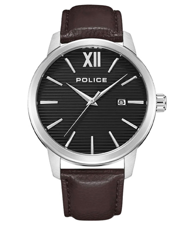 Police Bedum Ρολόι Μπαταρίας με Καφέ Δερμάτινο Λουράκι PEWJB2228403