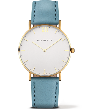 Paul Hewitt Sailor Line Ρολόι Μπαταρίας με Τιρκουάζ Δερμάτινο Λουράκι PH-6455139K