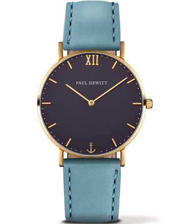 Paul Hewitt Sailor Line Ρολόι Μπαταρίας με Τιρκουάζ Δερμάτινο Λουράκι PH-6455151K