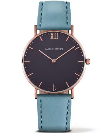 Paul Hewitt Sailor Line Ρολόι Μπαταρίας με Τιρκουάζ Δερμάτινο Λουράκι PH-6455174L