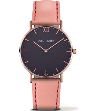 Paul Hewitt Sailor Line Ρολόι Μπαταρίας με Ροζ Δερμάτινο Λουράκι PH-6455176L