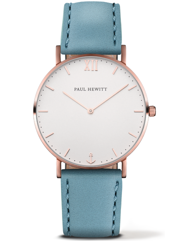 Paul Hewitt Sailor Line Ρολόι Μπαταρίας με Τιρκουάζ Δερμάτινο Λουράκι PH-6455208L