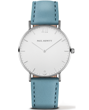 Paul Hewitt Sailor Line Ρολόι Μπαταρίας με Τιρκουάζ Δερμάτινο Λουράκι PH-6455232L