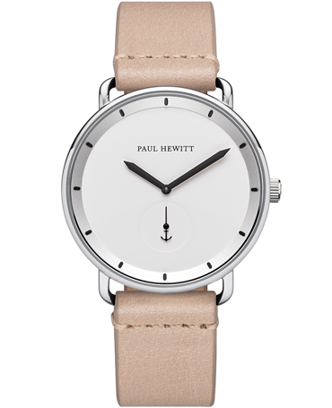 Paul Hewitt Breakwater Ρολόι Μπαταρίας με Μπεζ Δερμάτινο Λουράκι PH-6455650