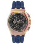 Philipp Plein Extreme Roloi Xronogafos Batarias me Ble Kaoutsouk Louraki PWGAA0321