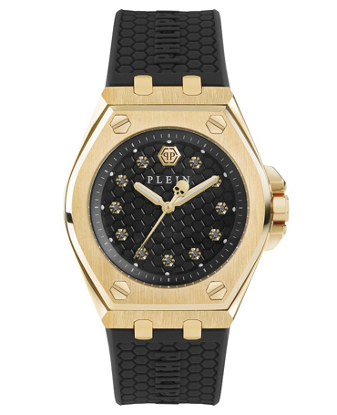 Philipp Plein Extreme Lady Ρολόι Μπαταρίας με Μαύρο Καουτσούκ Λουράκι PWJAA0322