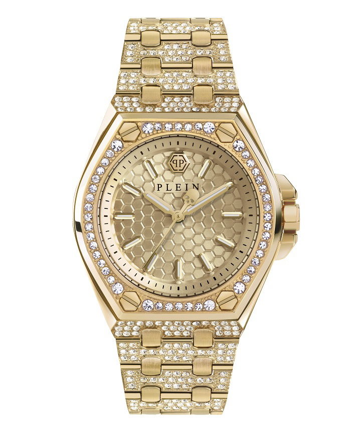 Philipp Plein Extreme Lady Roloi Batarias me Xruso Metalliko Brasele PWJAA0822
