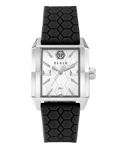 Philipp Plein Offshore Square Roloi Batarias me Mavro Kaoutsouk Louraki PWMAA0122
