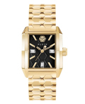 Philipp Plein Offshore Square Roloi Batarias me Xruso Metalliko Brasele PWMAA0622