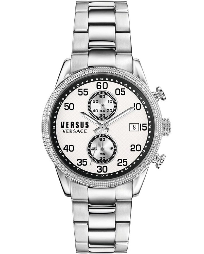 Versus by Versace Shoreditch Roloi Xronogafos Batarias me Asimi Metalliko Brasele S66020016