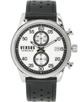 Versus by Versace Shoreditch Roloi Xronogafos Batarias me Mavro Dermatino Louraki S66060016