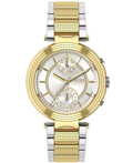 Versus by Versace Star Ferry Roloi Xronogafos Batarias me Xruso / Asimi Metalliko Brasele S79060017