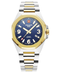 Swiss Alpine Military by Grovana Roloi Batarias me Xruso / Asimi Metalliko Brasele SAM7005.1145