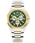 Swiss Alpine Military by Grovana Roloi Batarias me Xruso / Asimi Metalliko Brasele SAM7005.9144