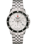 Swiss Alpine Military by Grovana Roloi Xronogafos Batarias me Asimi Metalliko Brasele SAM7022.9132