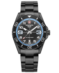 Swiss Alpine Military by Grovana Roloi Batarias me Mavro Metalliko Brasele SAM7029.1171