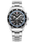 Swiss Alpine Military by Grovana Roloi Xronogafos Batarias me Asimi Metalliko Brasele SAM7029.9131