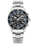Swiss Alpine Military by Grovana Roloi Xronogafos Batarias me Asimi Metalliko Brasele SAM7029.9135