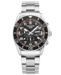 Swiss Alpine Military by Grovana Roloi Xronogafos Batarias me Asimi Metalliko Brasele SAM7029.9136
