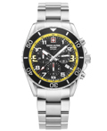Swiss Alpine Military by Grovana Roloi Xronogafos Batarias me Asimi Metalliko Brasele SAM7029.9138