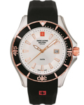 Swiss Alpine Military by Grovana Roloi Batarias me Mavro Kaoutsouk Louraki SAM7040.1852