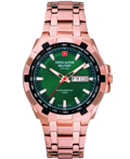 Swiss Alpine Military by Grovana Roloi Batarias me Roz Xruso Metalliko Brasele SAM7043.1164