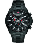 Swiss Alpine Military by Grovana Roloi Xronogafos Batarias me Mavro Metalliko Brasele SAM7043.9177