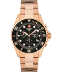 Swiss Alpine Military by Grovana Roloi Xronogafos Batarias me Roz Xruso Metalliko Brasele SAM7053.9167