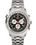Swiss Alpine Military by Grovana Roloi Xronogafos Batarias me Asimi Metalliko Brasele SAM7078.9137