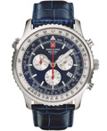 Swiss Alpine Military by Grovana Roloi Xronogafos Batarias me Ble Dermatino Louraki SAM7078.9535