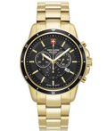 Swiss Alpine Military by Grovana Roloi Xronogafos Batarias me Xruso Metalliko Brasele SAM7089.9117