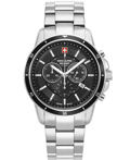 Swiss Alpine Military by Grovana Roloi Xronogafos Batarias me Asimi Metalliko Brasele SAM7089.9137