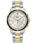 Swiss Alpine Military by Grovana Roloi Xronogafos Batarias me Xruso / Asimi Metalliko Brasele SAM7089.9142