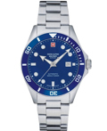 Swiss Alpine Military by Grovana Roloi Aftomato me Asimi Metalliko Brasele SAM7095.2135