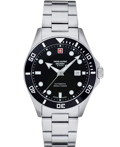 Swiss Alpine Military by Grovana Roloi Aftomato me Asimi Metalliko Brasele SAM7095.2137
