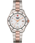 Swiss Alpine Military by Grovana Roloi Batarias me Roz Xruso / Asimi Metalliko Brasele SAM7740.1153