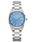 Swiss Alpine Military by Grovana Argos Lady Roloi Batarias me Asimi Metalliko Brasele SAM7767.1131