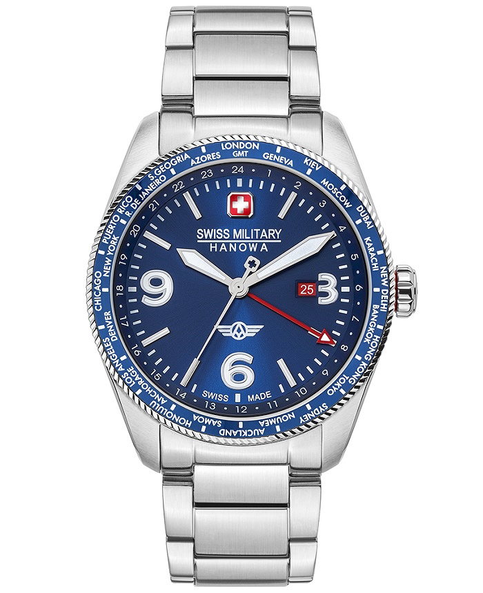 Swiss Military Hanowa Roloi Batarias me Asimi Metalliko Brasele SMWGH2100905