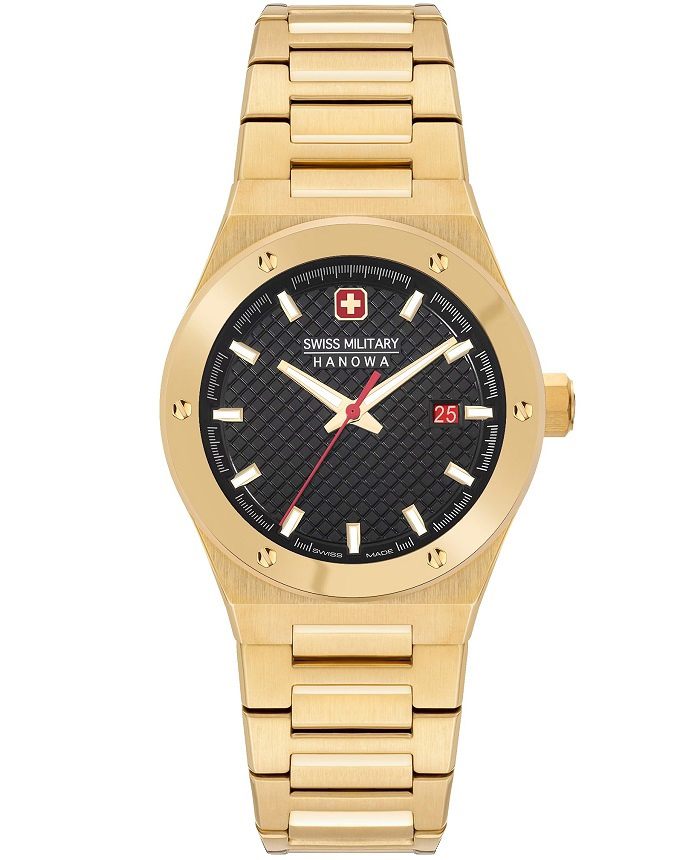 Swiss Military Hanowa Roloi Batarias me Xruso Metalliko Brasele SMWLH2101810