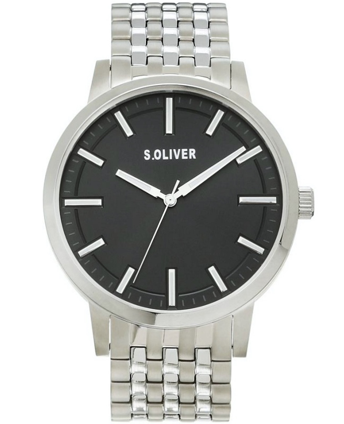 S.Oliver Titan Roloi Batarias me Asimi Metalliko Brasele SO-4242-MQT